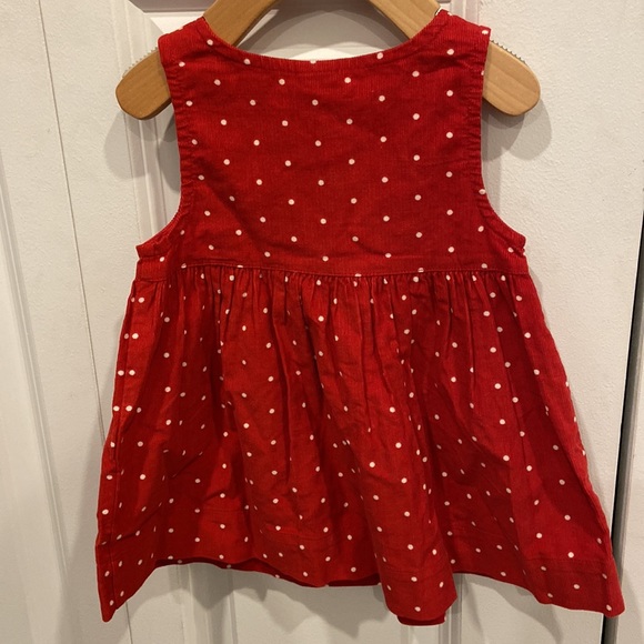 GAP Red & White Polka Dot Corduroy Jumper - Picture 4 of 5